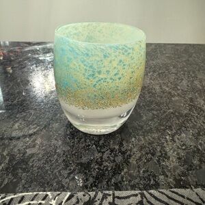 Glassybaby (Above the Clouds) collectable candle holder.